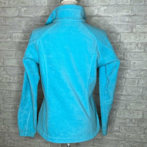 Columbia blue green fleece zip up jacket size S - Picture 3 of 4